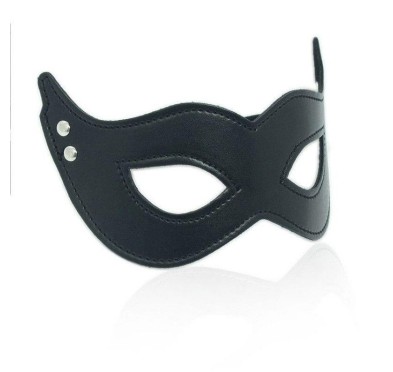 Maska skórzana BDSM Maschera mistery black